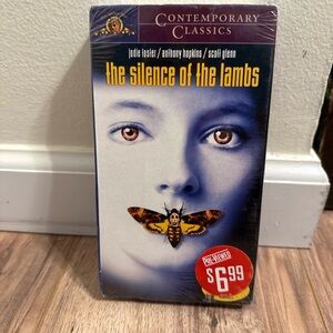 Contemporary Classics 'The Silence of the Lambs' VHS - Black and White Cover
